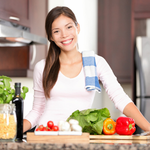 girl in kitchen